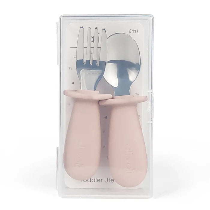 Ali+Oli Spoon and Fork Set - Pink