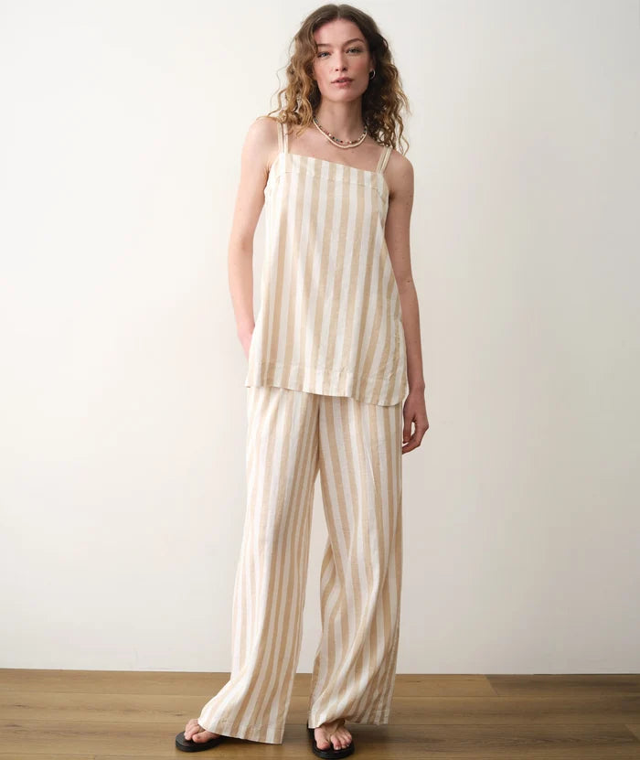 Allison Hemp Trouser Tuscan Stripe