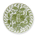 Amalfi - Stoneware Dinner Plate - White/Green
