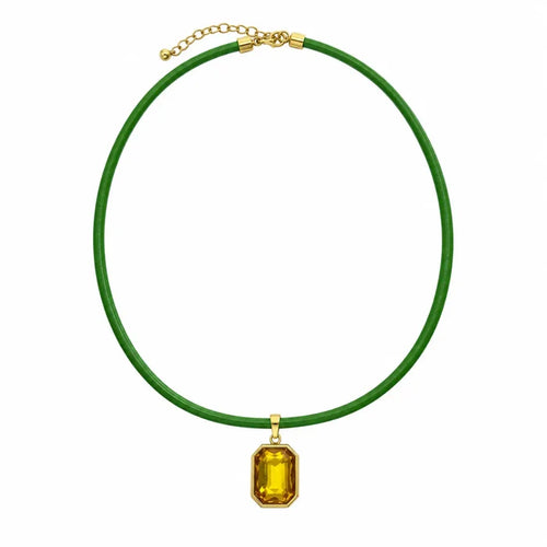 Amber Quin Pendant Necklace : Hypoallergenic and Water Resistant