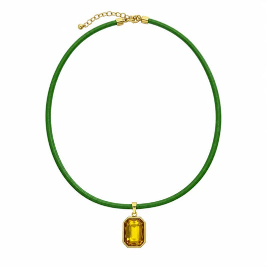 Amber Quin Pendant Necklace : Hypoallergenic and Water Resistant