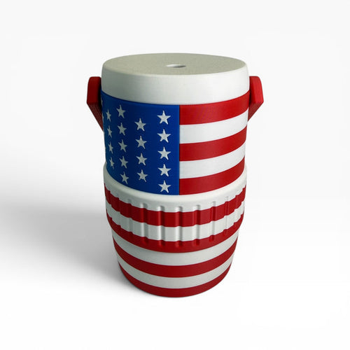 American Flag Can Cooler