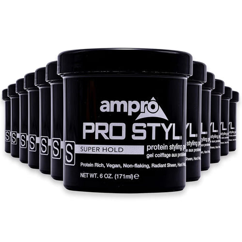 Ampro Pro Styl Protein Super Hold Styling Gel - 6 oz - 24 Pack