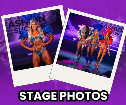 Angel Competition Fashion Show - Deposit with blue competition bikinis for NPC bikini competition suit and figure competition suits