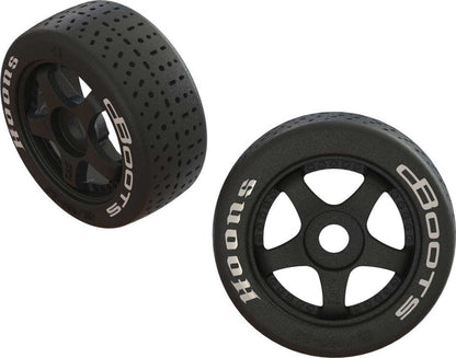 dBoots Hoons 42/100 2.9 Pre-Mounted Belted Tires, White, 17mm Hex, 5-Spoke (2)