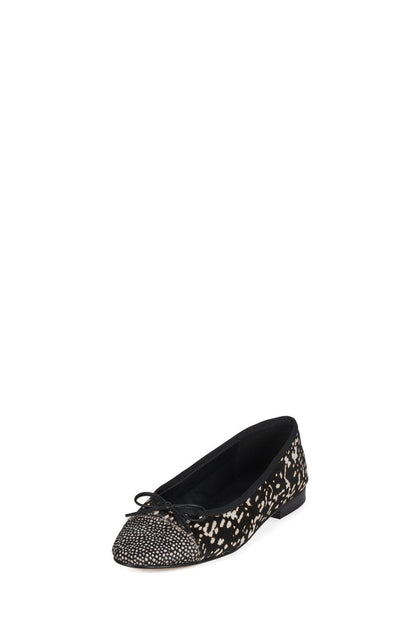 ARABESQ-F Jeffrey Campbell Flat Black White Hair