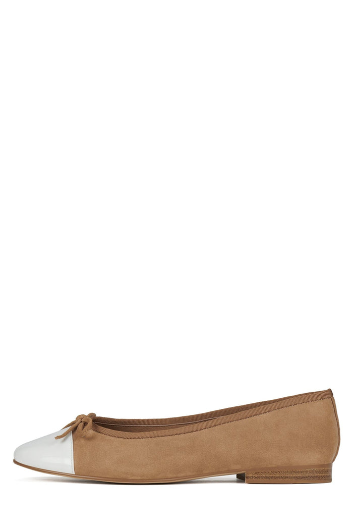 Tan Suede White Combo / 6