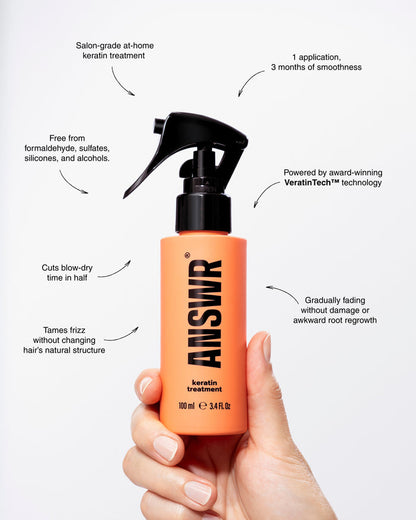 At-home keratin treatment + Shampoo & conditioner bundle