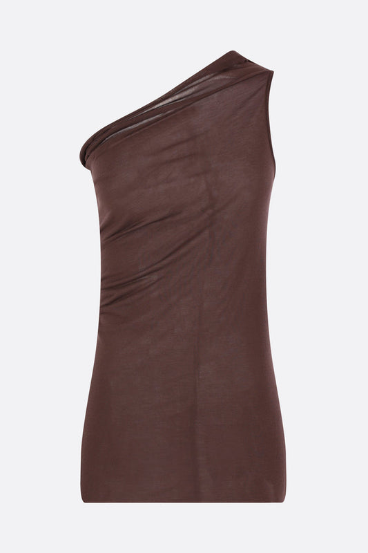 Athena one-shoulder top in jersey