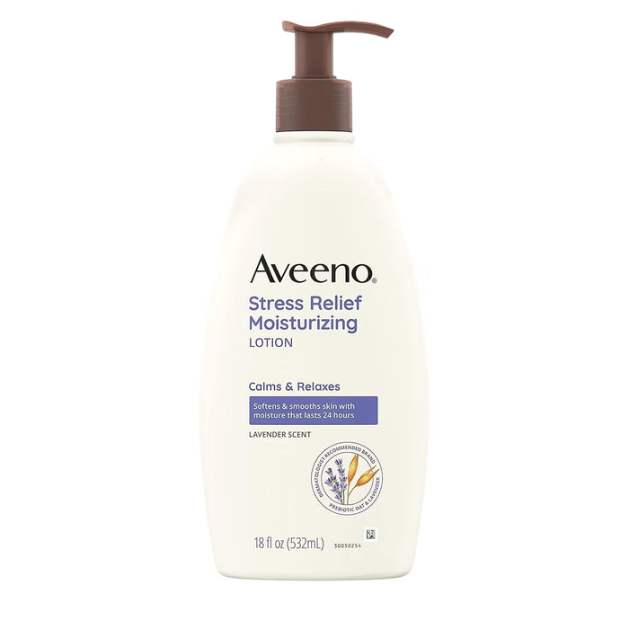 Aveeno Stress Relief Moisturizing Lotion – 18 oz – 12 Pack