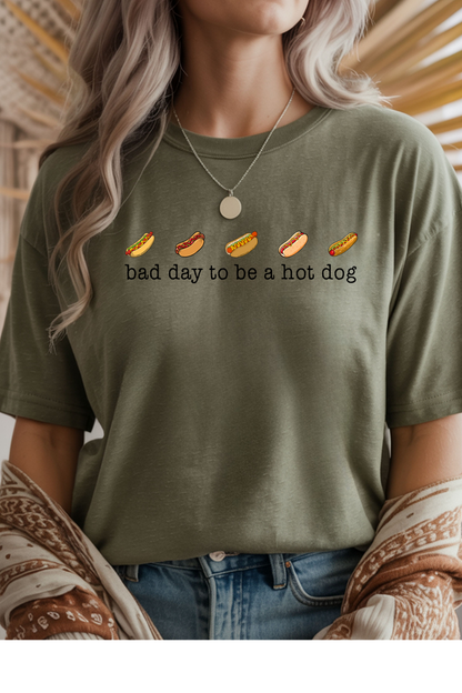 Bad Day To be A Hotdog Graphic Tee