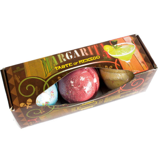 Bath Bombs Giftset 3 Margarita Cocktail fragranced fizzing bath Soak