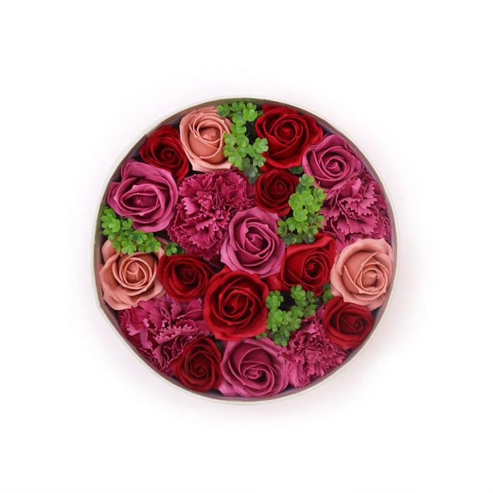 Bathing Soap Petals Bouquet Round Box