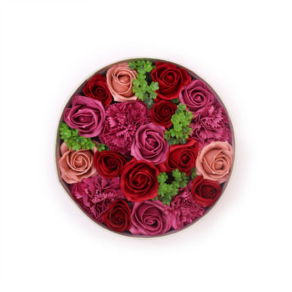 Bathing Soap Petals Bouquet Round Box