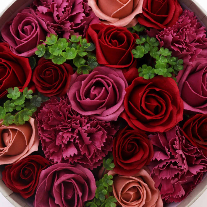 Bathing Soap Petals Bouquet Round Box