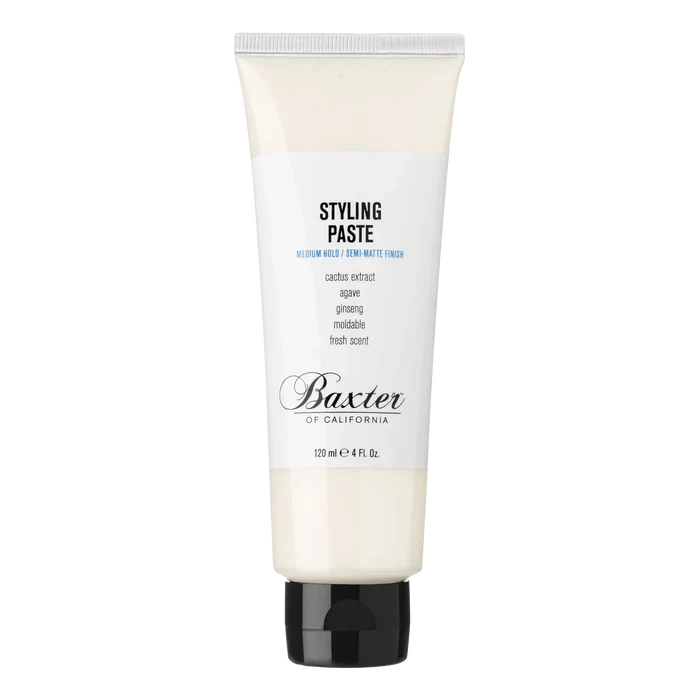 Baxter of California stylingpaste med medium hold og naturlig finish i hvit flaske