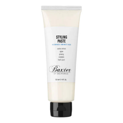 Baxter of California stylingpaste med medium hold og naturlig finish i hvit flaske