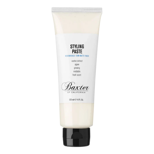 Baxter of California stylingpaste med medium hold og naturlig finish i hvit flaske