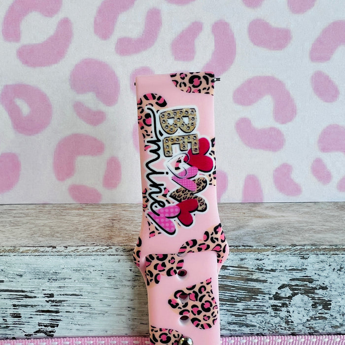 Be Mine Print Silicone Band For Samsung Watch