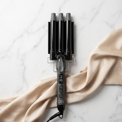 Olla Bella Beach Wave Curling Iron (3 Barrel Waver) Studio Photo 2