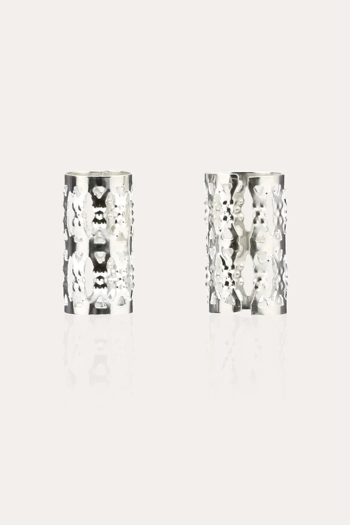 BEAUTY TOWN FILIGREE TUBE SILVER 8X15MM LONG #07790 (VALUE PACK) - BSW BEAUTY CANADA