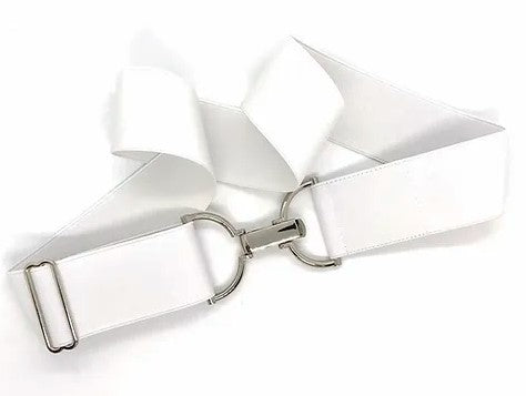 Silver D-Ring / White