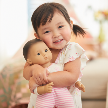 Bitty Baby® Doll #4 with black hair in Pretty Pink