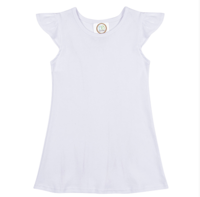 Blank Girl's Flutter Sleeve Dress