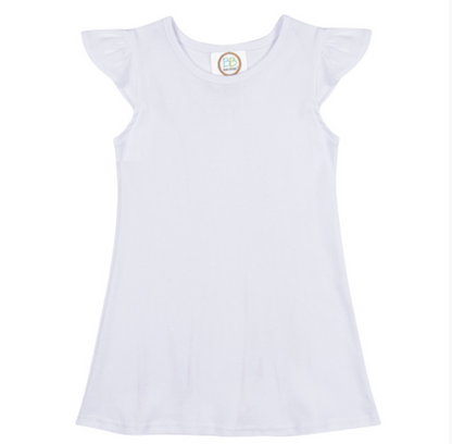 Blank Girl's Flutter Sleeve Dress