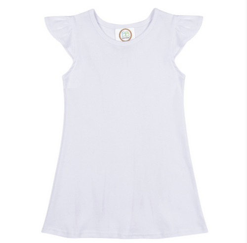 Blank Girl's Flutter Sleeve Dress