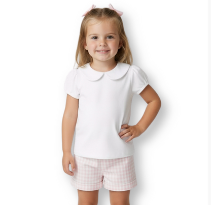 Blank Girl's SS Peter Pan Collar
