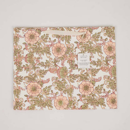 Block Printed Gift Bags (Medium) - Terracotta - Magnolia Lane co. Home + Garden + Gift