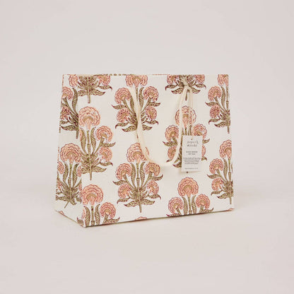 Block Printed Gift Bags (Medium) - Terracotta - Magnolia Lane co. Home + Garden + Gift