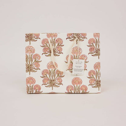 Block Printed Gift Bags (Medium) - Terracotta - Magnolia Lane co. Home + Garden + Gift