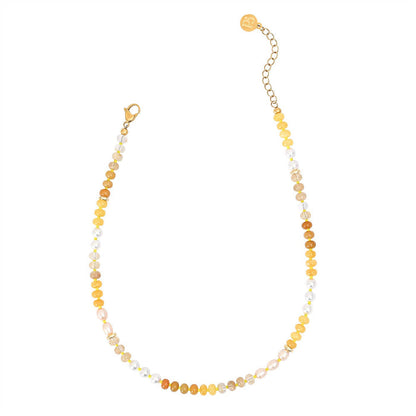 Blush Honey Jade Necklace - Olita Gifts & Goods