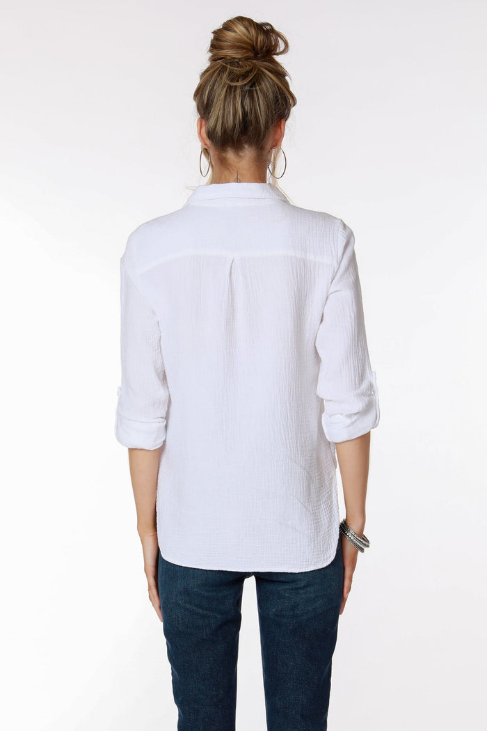 Bobi Button Down Collared Shirt - Taryn x Philip Boutique