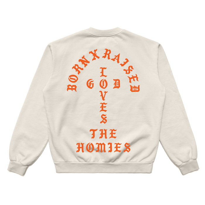 Born X Raised Unconditional Love Crewneck - Cream