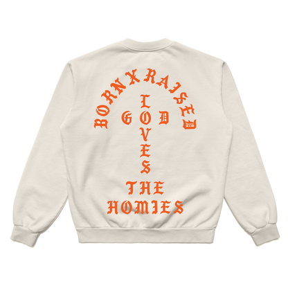 Born X Raised Unconditional Love Crewneck - Cream