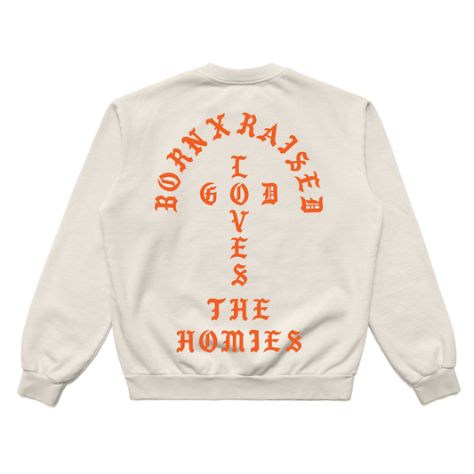 Born X Raised Unconditional Love Crewneck - Cream