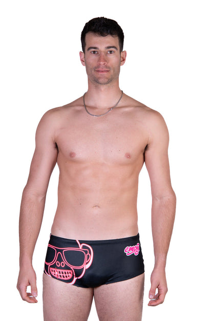 Boxer de bain - Emoji Monkey Neon