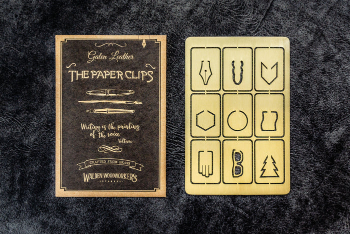 Brass Paper Clip Set
