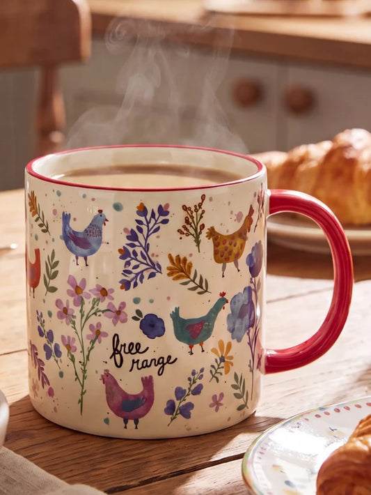 Bungalow Mug - Free Range Chickens-view 1