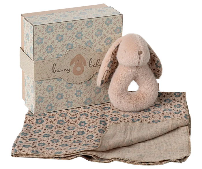 Maileg - Bunny Rattle Set - Powder