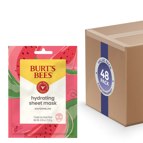 Burt’s Bees Hydrating Sheet Mask for Women – Single Use - 48 Pack
