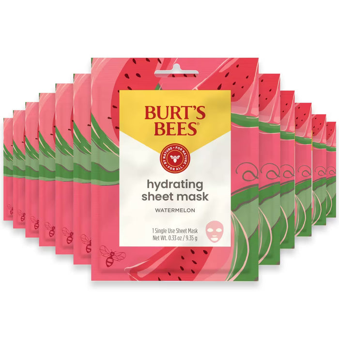 Burt’s Bees Hydrating Sheet Mask for Women – Single Use - 48 Pack