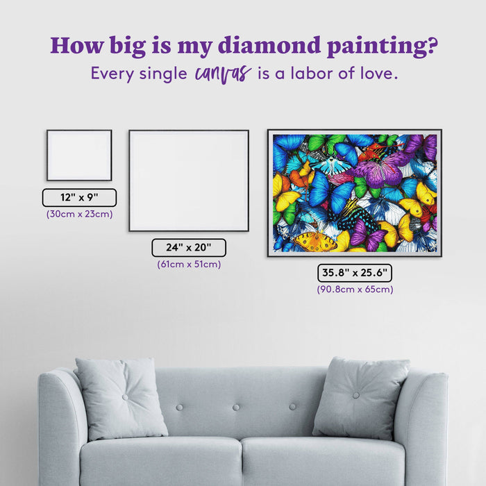 Butterflies - Diamond Art Club DIY Kit