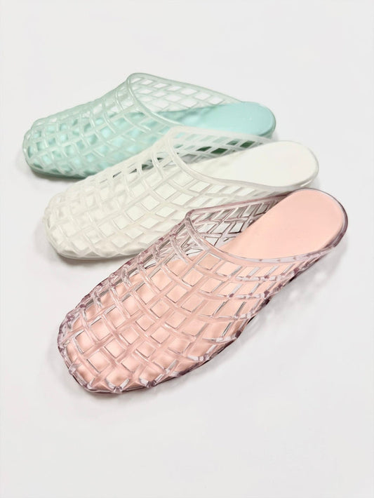 Caged Jelly Mule Sandles