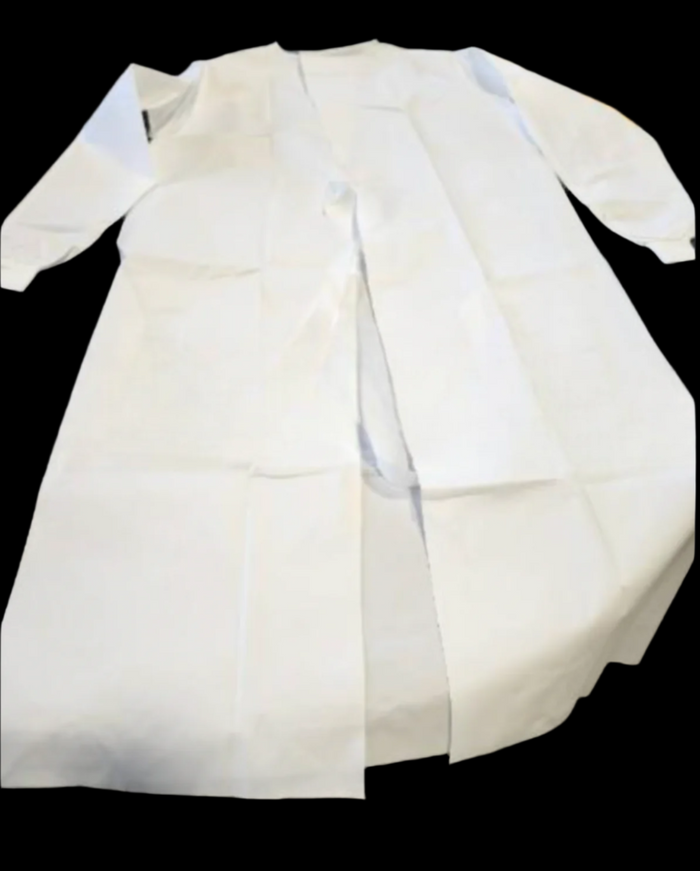 Canadian Polypropylene Disposable Gowns – White | Bulk Buy & Single Units