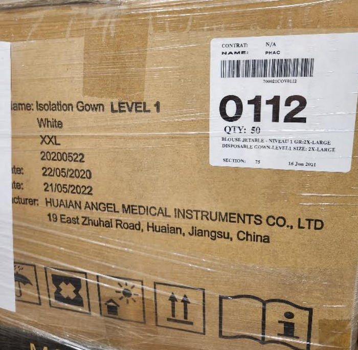 Canadian Polypropylene Disposable Gowns – White | Bulk Buy & Single Units