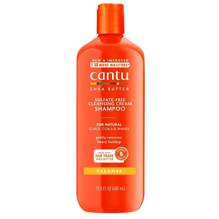 Cantu Sulfate-Free Cleansing Cream Shampoo with Shea Butter – 13.5 oz - 12 Pack